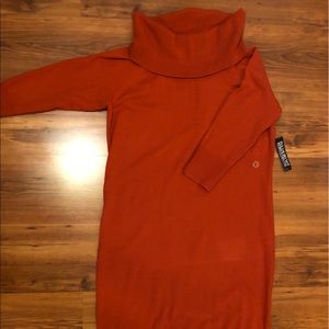 NWT Cowl neck/off shoulder Sweater Dress L